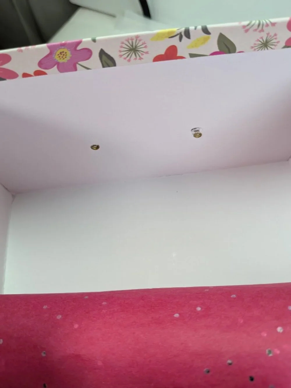Recollections Photo Storage Boxes Floral Motivational Set of 2 Front Plaques